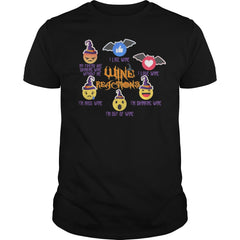 WINE REACTIONS T SHIRT FUNNY HALLOWEEN SHIRT
