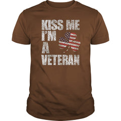 KISS ME  I'M A VETERAN T SHIRT
