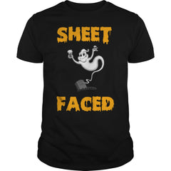 Sheet Faced Funny Halloween Ghost Shirt And Mug
