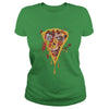 Image of Zombie Pizza Funny Scary Halloween Distressed T-Shirt
