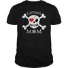 Image of Captain Mom Pirate Theme T-Shirt Halloween