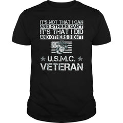 U.S.M.C VETERAN  T SHIRT