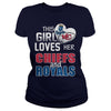 Image of Girl Loves Chiefs And Royals TShirt