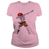 Image of JOLLY ROGER DABBING SKULL SKELETON PIRATE HALLOWEEN T SHIRT