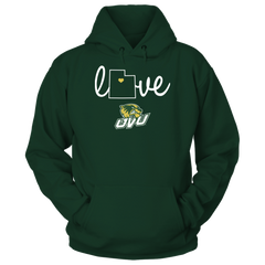 Love With State Outline - Utah Valley Wolverines