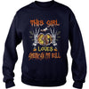 Image of This Girl Loves AMERICAN PIT BULL Halloween