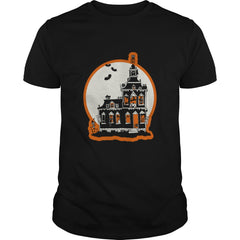 Vintage Style Haunted House - Happy Halloween