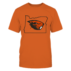 LOGO IN STATE OUTLINE - OREGON STATE BEAVERS