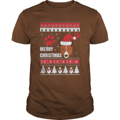MERRY CHRISTMAS WITH BASENJI SWEATER