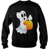 Image of Happy Halloween Ghost and Pumpkin