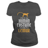 Image of Funny Cool Halloween Human Costume Lemur T-shirts