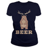 Image of bear - Funny Beer Bear Deer shirts