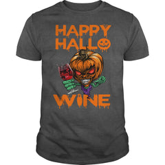 Happy Hallo Wine TShirt  Halloween  Wine Lover halloween Tshirt