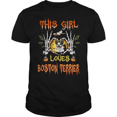 This Girl Loves Boston Terrier Halloween