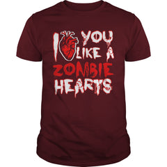 Halloween I like you like a zombie heart Tshirts