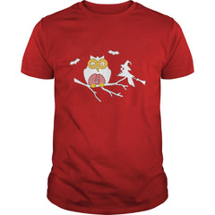 owl and bird sitting on a branch happy halloween gift owl and bird sitting on a branch