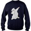 Image of Funny Dabbing Ghost Halloween TShirt Spooky Haunted Dab