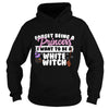 Image of Cute Halloween Witch Tees I Want To Be A White Witch Trick Or Treat Gift TShirt