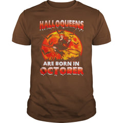HALLOQUEEN ARE BORN IN OCTOBER T SHIRT