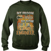 Image of FLIGHT ENGINEER Halloween Shirts My Broom broke T Shirts