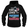 Image of Girl Loves Panthers And Carolina TShirt