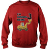 Image of 3rd Birthday Bulldozer Construction Party 3 Year Old Boy Toddler Kids TShirt