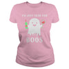 Image of I'M JUST HERE FOR BOOS SHIRT FUNNY HALLOWEEN WINE FOR ADULTS
