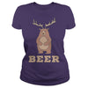 Image of bear - Funny Beer Bear Deer shirts