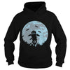 Image of A pumpkin scarecrow in the cornfield and Moon