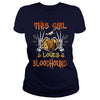 Image of This Girl Loves Bloodhound Halloween