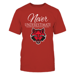 Arkansas State Red Wolves Clothing- Never Underestimate