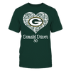 Image of Green Bay Packers - Lace Heart - Donald Driver