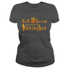 Image of Halloqueens are born in november funny halloween tshirt