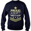Image of Military Proud US Army Brother Veteran U Men’s Baseball T-Shirt