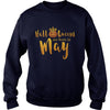 Image of Halloqueens are born in may funny halloween tshirt