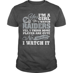 yes  im a girl i watch raiders