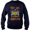 Image of This Girl Loves Chameleon Halloween