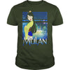Image of Disney Mulan Green Dress Sparkles Graphic T-Shirt