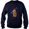 Image of Funny Hedgehog in Santa Hat Christmas T-shirt