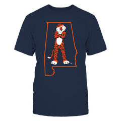 AUBIE IN STATE OUTLINE - AUBURN TIGERS