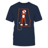 Image of AUBIE IN STATE OUTLINE - AUBURN TIGERS