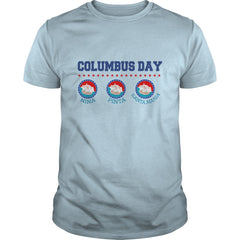 Columbus Day Three Sailboat T-Shirt