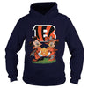 Image of Bengals Mickey Haloween Tshirt, Bengals Mickey Haloween Hoodies