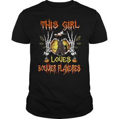 This Girl Loves Bouvier Flandres Halloween