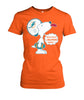 Image of Miami Dolphins - Cute Snoopy T-shirt