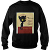 Image of Vintage Tournee du Chat Noir Black Cat Halloween T-Shirt
