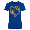 Image of Los Angeles Rams - Dickerson - Heart Script