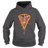 Image of Zombie Pizza Funny Scary Halloween Distressed T-Shirt