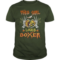 This Girl Loves Boxer Halloween