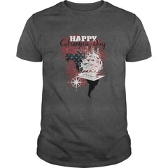 Happy Columbus Day T-Shirt American Flag Cute Holiday Gift